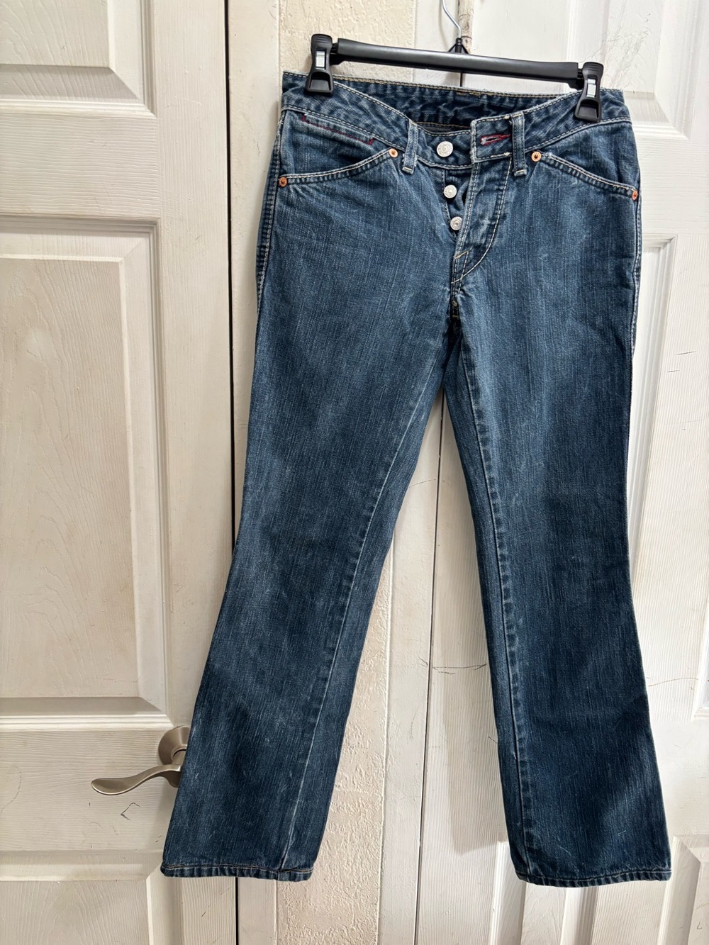 Levi’s Women's Dark Blue Button-Fly Jeans